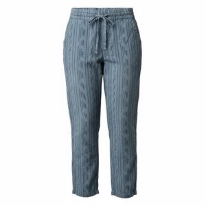 praNa Women's Arlie Organic Blue Jacquard Camper Tapered‎ Pants - Size Small